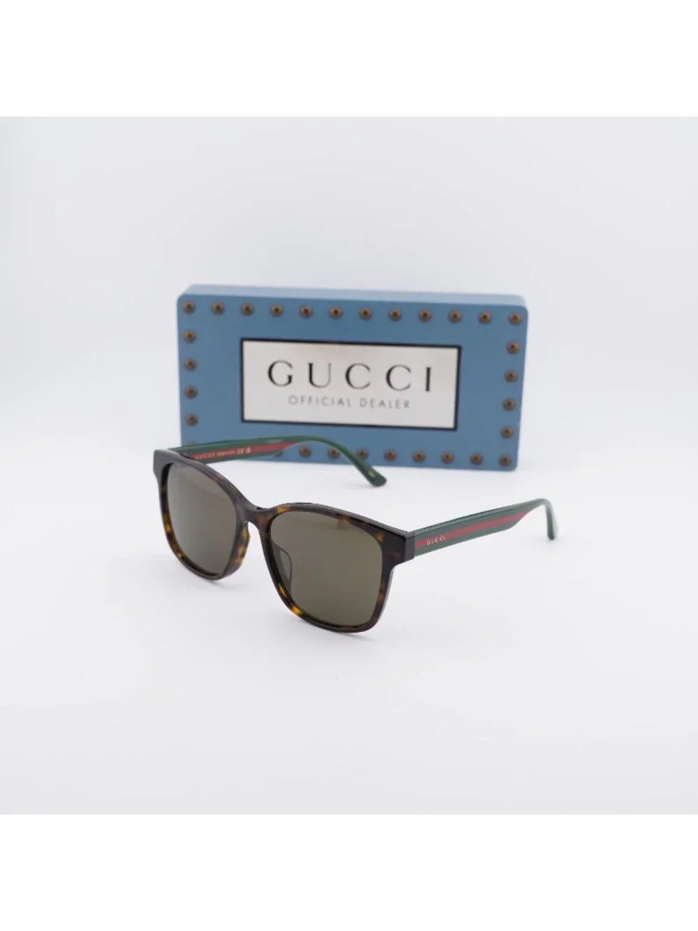 Gucci GG0417SK 003 Square Sunglasses - Havana / Brown